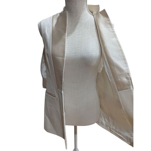 3.1 Phillip Lim Ivory Chic Blazer with attached Vest Women's Size 6 - Picture 7 of 9